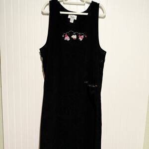 Christopher Banks Jumper Dress Winter Mitten Embroidery Plus Size 16W